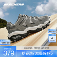 斯凱奇（Skechers）醒山丨戶外鞋男女款春夏透氣徒步登山鞋防滑耐磨休閑運(yùn)動(dòng) 男款/灰色/GRY 40