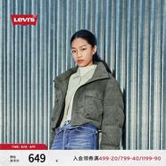 Levi's【商場同款】李維斯女士短款時尚羽絨服002Q5 灰色 S