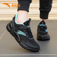 安踏（ANTA）童鞋兒童白色運動(dòng)鞋2026新款秋季官方正品男童小白鞋皮面防水 【網(wǎng)眼】黑綠5534-3 36