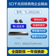 普聯(lián)（TP-LINK）TL-ER3210G 多WAN口 tplink企業(yè)上網(wǎng)行為管理千兆AC路由器VLAN劃分ER2220G ER3220G ER3229G ER226 ER3210G 5口千兆 單W