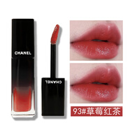 香奈兒（Chanel） 炫光唇釉魅力黑管鏡面唇彩禮盒裝七夕情人節(jié)禮物送女友老婆禮品 93#草莓紅茶色