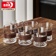 青蘋果耐高溫玻璃杯 新中式喝水杯子套裝家用客廳待客輕奢泡茶杯