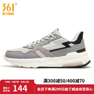 361度男鞋運動鞋夏季新款休閑老爹鞋跑步鞋 鋅鐵灰/光子灰 42