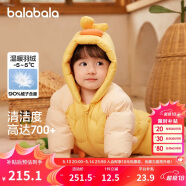 巴拉巴拉童嬰兒連體羽絨服連體衣寶寶衣服冬哈衣爬服208424120202