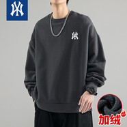 MY潮牌純棉衛(wèi)衣男女純棉休閑運(yùn)動(dòng)2025年秋冬季新款寬松圓領(lǐng)連帽 深灰圓領(lǐng) 加絨 L 【100-120斤】