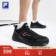 斐樂（FILA）官方男鞋MIND 7健身房跑鞋新款靈智鞋 7綜訓鞋跑步鞋 黑-BK 41