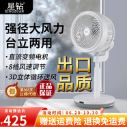 星鉆（Xingzuan）空氣循環(huán)扇落地電風(fēng)扇臺式家用靜音節(jié)能電風(fēng)扇桌面風(fēng)扇大風(fēng)力 靜音空氣循環(huán)扇-臺地兩用