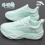 安踏（ANTA）女鞋運(yùn)動(dòng)鞋子女夏季新款凌云跑步鞋牛奶糖輕便減震健身跑鞋跳繩鞋 氧氣綠 (牛奶糖) 37.5