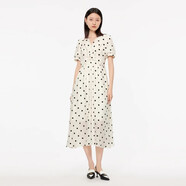 飄蕾（peoleo）2025夏季新品商場(chǎng)同款萊賽爾波點(diǎn)好看百搭小衫連衣裙 波點(diǎn)連衣裙 XS