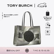 Tory Burch 湯麗柏琦【七夕禮物】 ELLA 印花單肩手提托特包女包TB 176596 Ella 無(wú)限 T 字圖案 001 OS