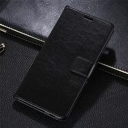瑞桓柏適用紅米note11/12C/10A手機(jī)殼note9/13/14男11Tpro/9A翻蓋note7/ 黑色 小米4