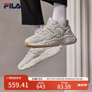 FILA斐樂男鞋男子跑鞋MARS II火星二代復(fù)古運(yùn)動(dòng)鞋減震男鞋 南極灰/雨霧灰-AN 42