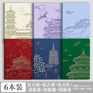 超級京神蓋章本隨身便攜旅行蓋章收集本印章博物館集章冊記錄護照北京旅游紀念本子打卡手帳方方郵戳敲西安 A6全色系全部都拿下！/每本200頁
