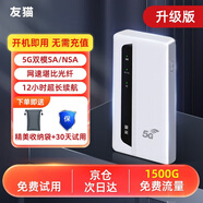 友貓5G隨身wifi移動R106無線網(wǎng)移動隨身wifi流量無限流量2024新款車載5g隨身wifi路由器筆記本電腦通用 【升級版】+四核雙天線*網(wǎng)速高達300M 50G免費試用