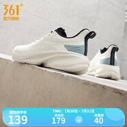 361度男鞋運(yùn)動鞋2023年秋季新款男常規(guī)跑鞋 羽毛白/水霧藍(lán) 42