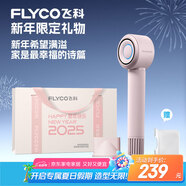 飛科（FLYCO）高速電吹風(fēng)機(jī)家用負(fù)離子護(hù)發(fā)吹風(fēng)筒速干便攜節(jié)日禮物鉆石粉FH6371配掛架