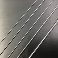 伴生福【京東快遞】簡約輕時尚圓蛇鏈蛇骨項鏈鈦鋼項鏈個性男女情侶吊墜 粗2.0mm長80cm