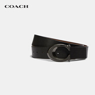 COACH蔻馳腰帶 男士雙面寬版荔枝紋皮帶 CQ013  七夕情人節(jié)禮物 送男友