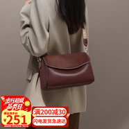 viney牛皮包包女包品牌斜挎枕頭包輕奢單肩包生日禮物高級感送女友老婆