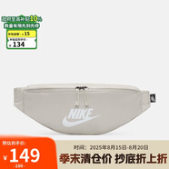 耐克NIKE男女腰包 單肩包斜挎包胸包休閑包DB0490-104 灰白均碼