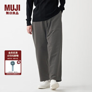 無(wú)印良品（MUJI）男女通用 針織 燈芯絨 寬松褲 無(wú)性別 男款女款 BEE04C1A 中灰色 S-M