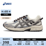亞瑟士ASICS跑步鞋女鞋網(wǎng)面透氣運動鞋越野跑鞋 GEL-VENTURE 6 奶白色/灰色 37.5