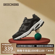 斯凱奇（Skechers）男鞋夏季透氣厚底老爹鞋休閑熊貓鞋軟底運動鞋237067