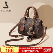 金狐貍（FOXER）女士包包女包大容量單肩斜挎包手提枕頭包七夕情人節(jié)禮物送女友