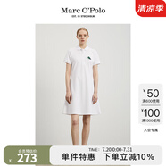 Marc O'Polo/MOP 連衣裙新款春秋女短袖透氣針織性感長裙子連衣裙女 白色100 M/170 88A