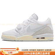 JordanLegacy12Low運(yùn)動(dòng)舒適防滑減震低幫兒童籃球鞋白銀 白/塵光子色/椰奶色/塵光子色/金 35.5