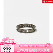 詩(shī)筠（SHIJUN）Vivienne 西太后薇薇安簡(jiǎn)約鏤空土星戒指朋克情侶戒 黑金色-美碼8碼 周長(cháng)57mm-58mm