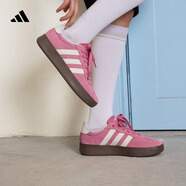 adidas「T頭鞋」BARREDA板鞋德訓(xùn)鞋男女春季新款阿迪達(dá)斯輕運(yùn)動(dòng)   粉色/漢玉白/樹脂黃   43