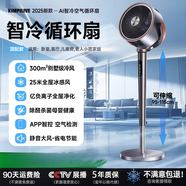 今品森活 KIMPILIVE【官方直營(yíng)店】電風(fēng)扇靜音家用大風(fēng)力2025新款落地扇臺(tái)式搖頭節(jié)能制冷直流變頻扇 【智冷凈化版】全屋300m平方降溫25米冷風(fēng)億級(jí)負(fù)
