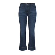 哥弟GIRDEAR/哥弟夏季爆款顯瘦彈力窄版修身九分直筒牛仔褲1100499 復古藍 XL (5碼130斤)