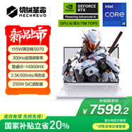 機械革命極光X 酷睿i9HX 游戲本筆記本電腦(i9-14900HX 32G 1T RTX5070 2.5K屏 300Hz 白)