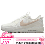 耐克（NIKE）AirMax90復古低幫休閑跑步鞋男款米白色 40