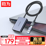 勝為USB/Type-C轉HDMI一拖二轉換器 1分2分屏三屏異顯高清外置顯卡拓屏器適用蘋(píng)果Mac華為聯(lián)想AUH0050G