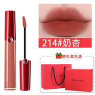 阿瑪尼（ARMANI）口紅唇釉405爛番茄香薰套裝七夕情人節(jié)中秋節(jié)送女友閨蜜節(jié)日禮物 阿瑪尼214#曖昧奶杏 贈(zèng)專柜禮盒禮袋