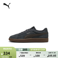 彪馬（PUMA）經(jīng)典復(fù)古休閑薄底板鞋男女百搭防滑運(yùn)動鞋 SMASH 390984 黃昏灰-棕色-樹膠色-26 40.5