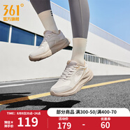 361度男鞋跑步鞋星躍秋季新款透氣網(wǎng)革寬底緩震黑色通勤復(fù)古運(yùn)動(dòng)鞋子 燕麥奶/杏茶色【防潑水革面】 42