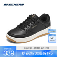 斯凱奇（Skechers）2025春夏新品男女同款板鞋輕質(zhì)吸震透氣時(shí)尚百搭 黑色/BLK 36.5