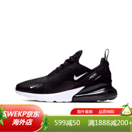 NIKEAirMax270氣墊緩震男女運動(dòng)跑步鞋 AH8050-002 黑色白勾 36