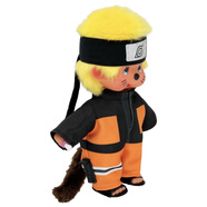 萌趣趣美國蒙奇奇Monchhichi火影忍者漩渦鳴人Naruto Shippuden毛絨娃娃 限量版火影毛絨（有盒損）