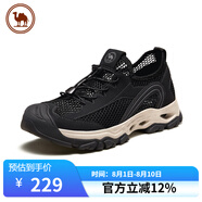 駱駝牌男士戶外軟彈防撞徒步鞋網(wǎng)孔透氣休閑鞋P14M379003黑色40 