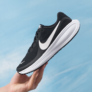 耐克（NIKE）男鞋跑步鞋2025夏季新款網(wǎng)面透氣緩震耐磨休閑健身訓練運動(dòng)鞋 黑白鞋頭logo/升級革命8/現貨速發(fā) 43