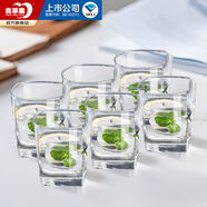 青蘋(píng)果 加厚無(wú)鉛玻璃杯295ml6只 雞尾酒洋酒杯威士忌杯 啤酒杯水杯茶杯