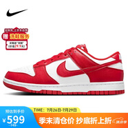 耐克NIKE板鞋女休閑鞋 DUNK緩震運動鞋 DD1873-116白紅40