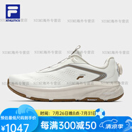 FILA斐樂(lè)官方男鞋BOA NUVOLE 2路跑鞋2024夏季新款柔云鞋2運(yùn)動(dòng)鞋 微白-WW 42.5