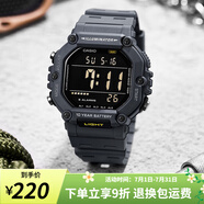卡西歐手表 復古小方塊 運動(dòng)學(xué)生表 多功能持久電力防水男表520禮物 AE-1600H-8B新到