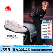 KAPPA【張峻豪代言】Wing賽車(chē)鞋復(fù)古德訓(xùn)鞋子2025夏季新款潮流運(yùn)動(dòng)鞋女 牡丹粉/冬日白 38